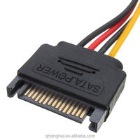 Kabel Daya Pria 15 Pin Ke Molex IDE 4-Pin Adaptor Power Drive Wanita