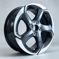 Jantes de voiture en alliage monobloc forgées Black Machine Face Y000