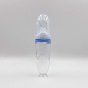 120ml nouveau-né enfant en bas âge Gel de silice <span class=keywords><strong>biberon</strong></span> formation mangeoire bébé infantile riz céréales cuillère bouteille à presser - Product Image 3