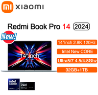 Laptop Ringan Baru Original Xiao Mi Redmi Book Pro 14 2024 14" 2.8K 120Hz/Ultra 7-155H/32GB/1TB/ Windows 11 Daya Tahan Baterai Ultra Lama