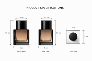 Flacon <span class=keywords><strong>de</strong></span> parfum personnalisé carré en ambre 50 ml, flacon <span class=keywords><strong>de</strong></span> parfum en <span class=keywords><strong>verre</strong></span> <span class=keywords><strong>de</strong></span> luxe, flacon <span class=keywords><strong>de</strong></span> parfum noir avec emballage/étiquette/bouchon - Product Image 5