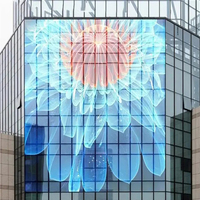 Module de film LED transparent BOE Installation P3.91, grille, écran en maille pour vitrine 3D, 1080P HDR 1000:1, utilisation intérieure/extérieure