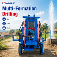 Foreuse de puits d'eau de 100m à 200m, machine de forage fiable pour puits profonds