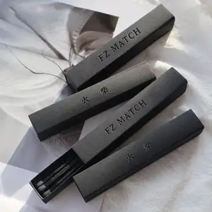 Offre Spéciale allumettes de luxe noires personnalisées pour les bougies en vrac