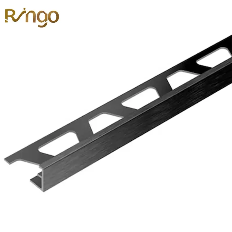 China Supplier Hot Sales Products Aluminum L Angle Profile Metal Flooring Trim Strips Marble Edging Decor Trims