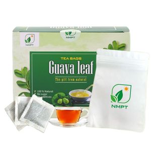 Tisane aux feuilles de goyave pour la perte de poids, mélange d'herbes séchées de qualité supérieure, boisson santé naturelle aux feuilles de lotus, 2g, 50 sachets de thé/boîte, Vietnam - Product Image 1