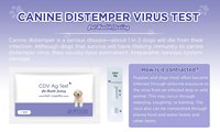 Tiras Reactivas Rápidas de Antígeno del Virus del Moquillo Canino (CDV), Kit de Prueba de Alta Precisión para la Detección del Moquillo en Perros, Veterinaria