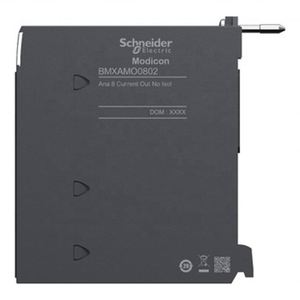 Module de sortie analogique non isolé BMXAMO0802, 8 sorties 0 à 20 mA, 4-20 mA, en aluminium, pour l'automatisation Modicon X80 - Product Image 1