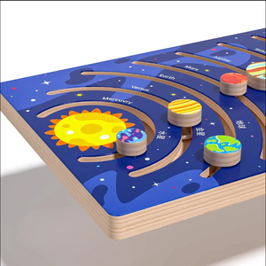 Giocattoli in Legno, Tavola 3D dei Pianeti, Sistema Solare in Legno con Otto Pianeti, Tavola Educativa per l'Apprendimento - Product Image 6