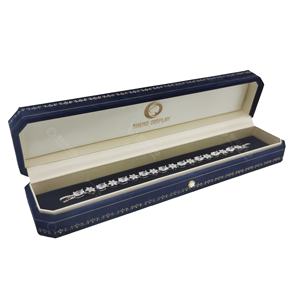 Caja de embalaje de joyería de terciopelo de lujo personalizada borde decorativo collar anillo caja joyero - Product Image 4