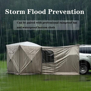 Toldo Portátil de Tela Oxford para Exteriores, Plegable, Conectable, para Puerta Trasera de Coche, Toldo Individual para Camping, para SUV, <span class=keywords><strong>Furgoneta</strong></span>, Tienda de Campaña para Camping - Product Image 6