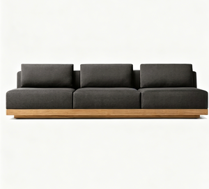 Ensemble de canapés <span class=keywords><strong>en</strong></span> <span class=keywords><strong>teck</strong></span> moderne haut de gamme pour l'extérieur, résistant à l'eau et au soleil, modulaire, écologique, pour salon, villa, hôtel, patio, terrasse - Product Image 3