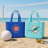 Individuell Bedruckte Einfarbige Sorority Strandtasche - EVA Wasserdichte Modische Große Geschenktasche für Greek Life & Bid Day