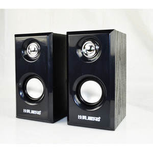 JT042 Wooden <b>Speaker</b> 2.0 Channel <b>USB</b> Powered 50Hz-20KHz For Desktop Use - Product Image 1