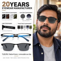 Montures de lunettes optiques en gros avec lunettes de soleil détachables et verres solaires polarisés – Ensemble de montures de lunettes