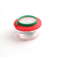 Jouets pour enfants 5x Loupe à insectes en plastique Loupe éducative Jarre grossissante