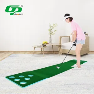 Hot Sales Two-Way 12 Hole Outdoor Indoor Golf Putting Green Mat Golf Game Set Practicing At Home And Office