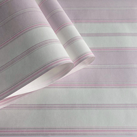Papier peint à rayures 3D de couleur unie méditerranéenne chambre chaude chambre d'enfants étude fond mur papier peint Simple