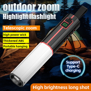 Linterna de Camping Ah29 Recargable LED con Batería de 1200 mAh, Luz de Emergencia Portátil para Exteriores con Pantalla Digital - Product Image 2