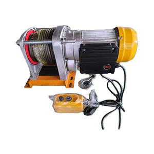 Polipasto de cuerda de alambre eléctrico portátil 220V/380V Características de seguridad para las industrias de la construcción Cadena de cable de acero Tipo de eslinga Caja de cambios - Product Image 1