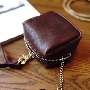 Monedero de Cuero PU Suave, Portátil, Retro, para Llevar en la Mano o en la Muñeca, para Auriculares, Lápiz Labial, Llaves de Coche, Tarjetas - Product Image 1