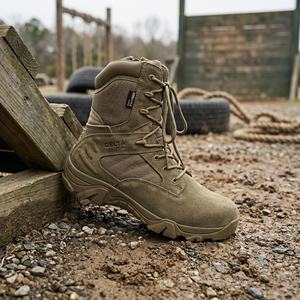 Botas de Combate YearningLeather con Puntera de Acero, Plantilla Reforzada, Resistentes a Pinchazos, Impermeables, Transpirables y Ligeras de Goma - Product Image 1