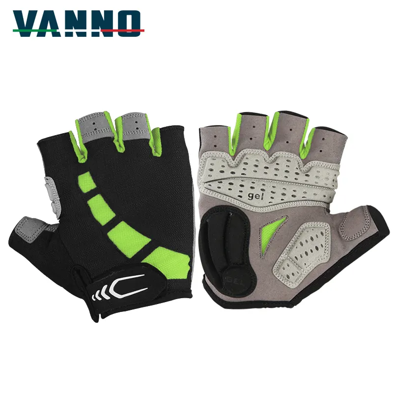 Vvanno OEM — gants de vélo antidérapants, pour cyclisme, moto, Sport, vtt, avec enfilement de la moitié des doigts