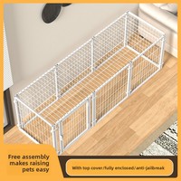 Cage/Barrière Intérieure Moderne en Fer Massif Entièrement Fermée pour Chiens, Chats et Reptiles de Petite, Moyenne et Grande Taille, Modulable