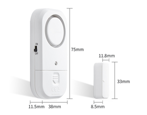 Asegure Cualquier Punto de Entrada |   Alarma Inalámbrica Instantánea de 130dB para Puertas/Ventanas |   Alerta de Seguridad para Baterías en el Hogar y la Oficina - Product Image 4