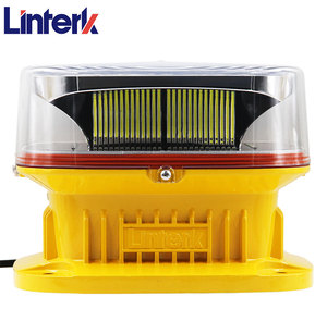ระบบไฟเตือนสิ่งกีดขวางแบบ LED สีขาว ซิงโครไนซ์ GPS ระดับ IP65 มุมลำแสง 360 องศา สำหรับเสาโทรคมนาคม GSM ใช้สำหรับทำเครื่องหมายในเวลากลางคืน - Product Image 1