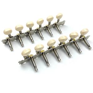 Accordeurs chromés 6L6R pour guitare acoustique à <span class=keywords><strong>12</strong></span> <span class=keywords><strong>cordes</strong></span>, chevilles d'accordage pour mandoline, mécaniques à double trou - Product Image 5