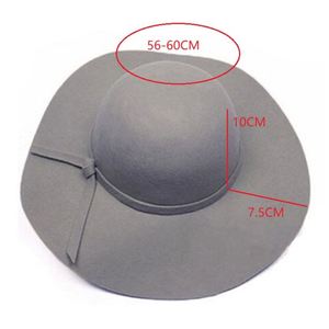 Sombrero Fedora de Lana Británica Elegante para Mujer X1062, Sombreros de Fieltro de Lana Unisex con Copa Redonda para Exteriores, Iglesia y Estilo Retro - Product Image 4