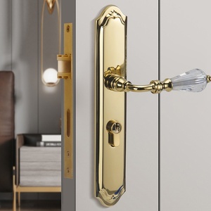 Sự riêng tư nội thất Knob Trung Quốc nội bộ phần cứng LEVER Lỗ mộng nhà xử lý hiện đại Ổ khóa cửa và xử lý - Product Image 3