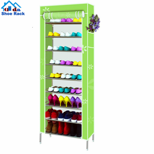 <span class=keywords><strong>2</strong></span> lados 12 estantes 36 par plegable de tela zapato gabinete de rack - Product Image 3