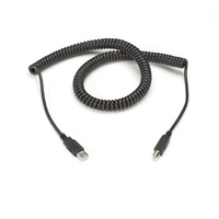 Kabel USB Mikro Mini Retractable Comark, Kabel Pengisian Data Cepat, Kabel Spiral Melingkar