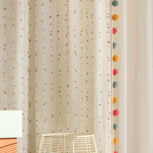 Estate Anne Vintage cotone e lino fagiolo arcobaleno tenda per <span class=keywords><strong>bambini</strong></span> camera da letto soggiorno tenda dello schermo della finestra - Product Image 4