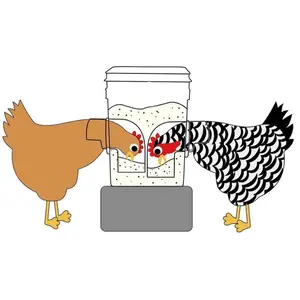 Mangiatoie e abbeveratoi per pollame per polli mangiatoia per polli semiautomatica industriale