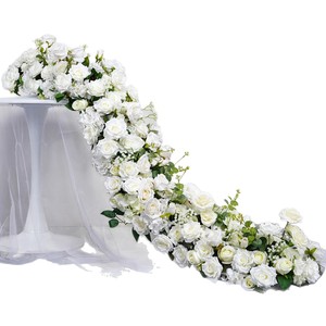 Hàng dài đám cưới nền tường trang trí hoa Dải vòm cửa sổ hiển thị hoa nhân tạo tường cho hội trường Bảng trang trí - Product Image 5