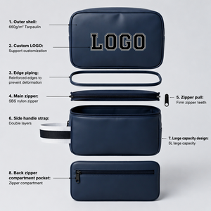 Bolsa de Aseo de PVC con Logotipo Personalizado para Hockey sobre Hielo, Impermeable, con Cierre de Cremallera, Protector Bucal, Accesorio Resistente para Equipo <span class=keywords><strong>KOKO</strong></span>.NEIL Hockey - Product Image 4