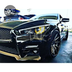 Para Infiniti Q50L: Actualización <span class=keywords><strong>de</strong></span> faros originales, faros delanteros tipo Ojo <span class=keywords><strong>de</strong></span> Águila Estándar <span class=keywords><strong>de</strong></span> EE. UU., Q50 modificado con <span class=keywords><strong>pupila</strong></span> amarilla - Product Image 4
