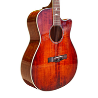 Aiersi Brand Solid Spruce Top Mahogany Glossy Grand Auditorium Sunburst Vintage Acoustic Guitar Musical Instrument
