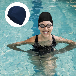 <span class=keywords><strong>Bonnet</strong></span> <span class=keywords><strong>de</strong></span> bain confortable imperméable <span class=keywords><strong>de</strong></span> haute qualité à bas prix pour la natation et la plongée - Product Image 1