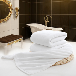 2023 Custom Logo Luxury Hotel Bath <strong>Towel</strong> <strong>Set</strong> 100% Cotton Hand Face Design in White Woven Technics Sustainable Feature - Product Image 3