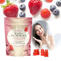 Gummies NAD+ Supplémentaires Sans Sucre Biologiques Vitamine B3 Niacinamide : Booste la Régénération NAD et l'Énergie