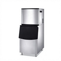 Machine à glaçons commerciale grande capacité 200 kg/24 h, automatique, en acier inoxydable, pour restaurant, bar, salon de thé