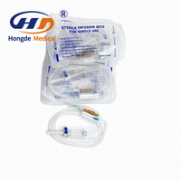 Equipo de Infusión Intravenosa Desechable de PVC Estéril HD con Aguja Hipodérmica Luer Slip para Suministros Hospitalarios