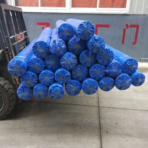 Rouleau de bâche PE de bâche imperméable <span class=keywords><strong>bleue</strong></span> de couverture de bâche ignifuge résistante - Product Image 3