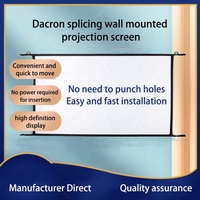Écran de projection de haute qualité 100'' 120'' 150'' pouces 16:9 4k HDR 3D à pliage rapide, montage mural ou au plafond, écran de projection pour cinéma maison