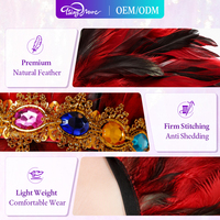 Traje de Carnaval de Plumas al por Mayor, Disfraz de Samba con Lentejuelas Brillantes para Escenario, Atuendo para Halloween y Festivales