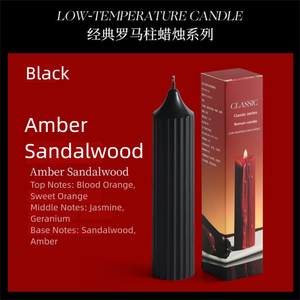 Многоцветная ароматическая свеча в виде римской колонны в полоску, на заказ, с индивидуальным ароматом, декоративная, для подарка, из ароматизированного воска - Product Image 6